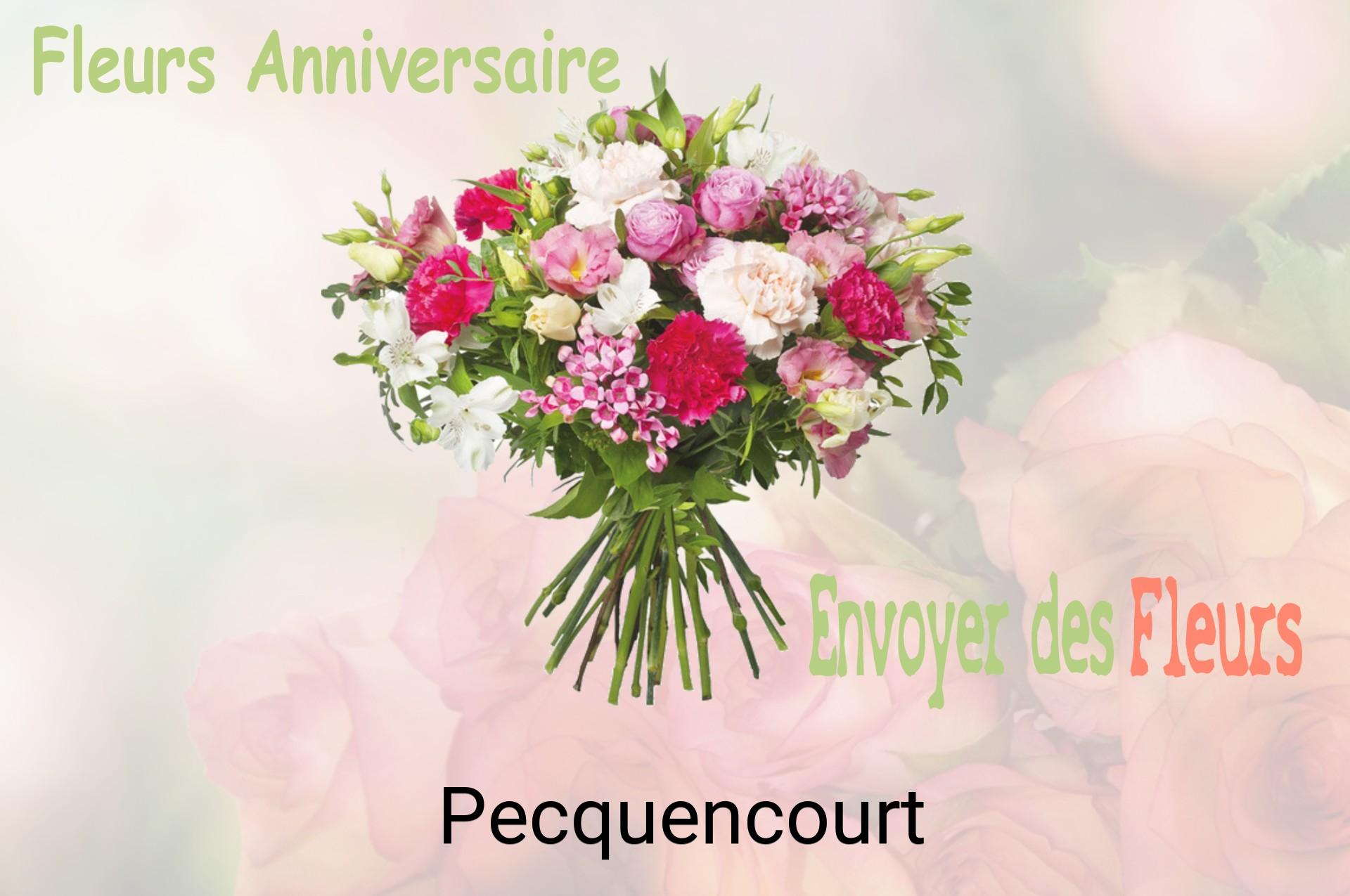 Bouquet de fleurs d’anniversaire livré à Pecquencourt