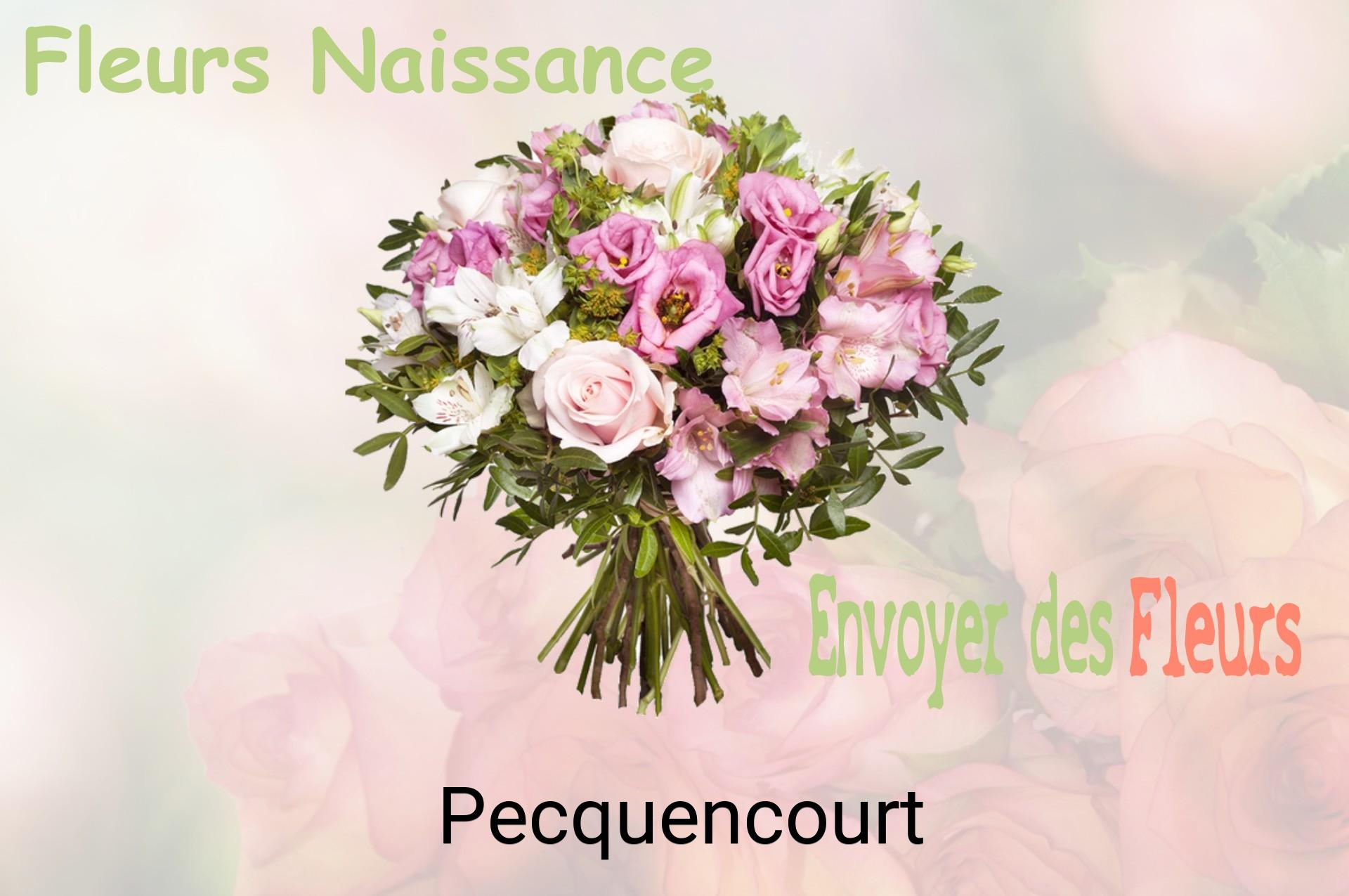 Bouquet de fleurs de naissance livré à Pecquencourt